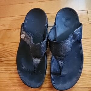 FitFlop Lulu Wedge Thong Sandal